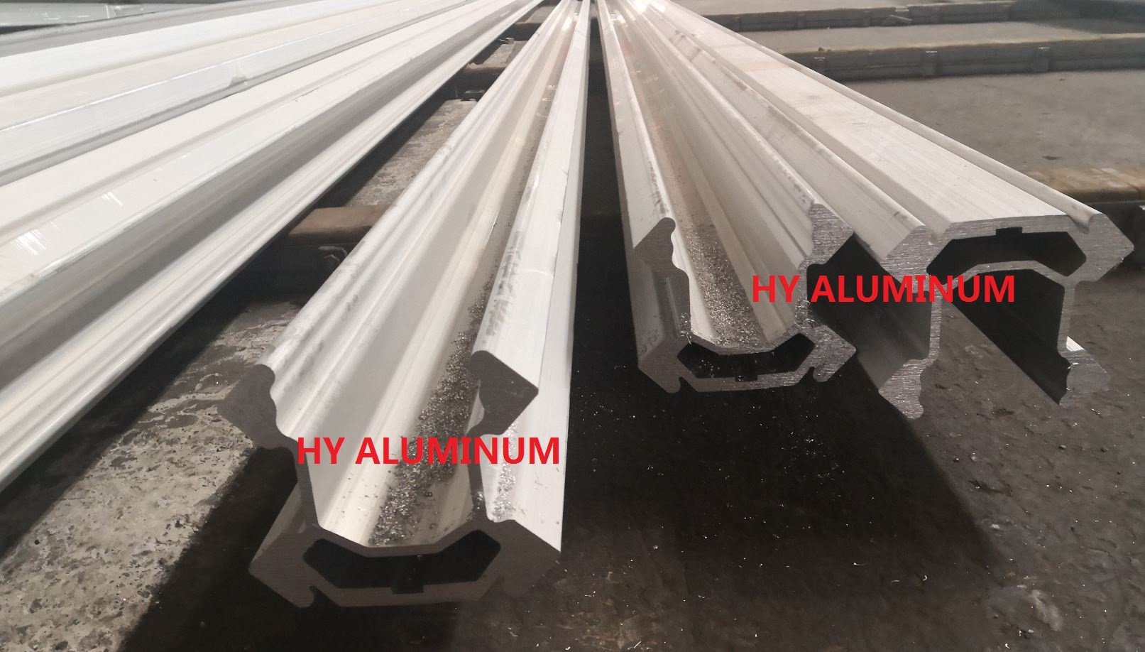 Quarrying Industry Aluminium Extruded Profiles 6M Heat Treatment Feed Beam